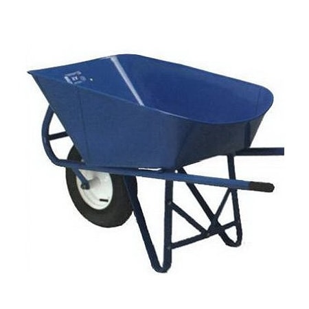 Wlmd-Dba Wellmade Products 6CUFT 18GA Wheelbarrow MILLER HD6 STEEL